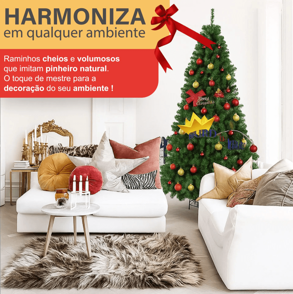 Árvore de Natal com Neve Artificial - Thumbnail 3